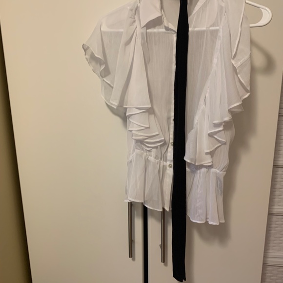 White Suzy Shier Blouse for Women - Picture 3 of 5